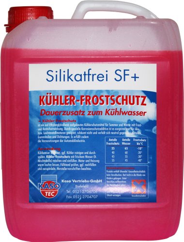 Kühler-Frostschutz Kühlerfrostschutz silikatfrei SF+ gemäß G12+ 5 Liter